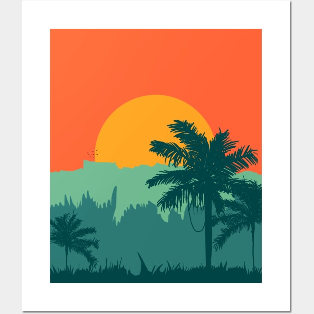 Jungle Exuberance. Sunset Wall Art by pepques